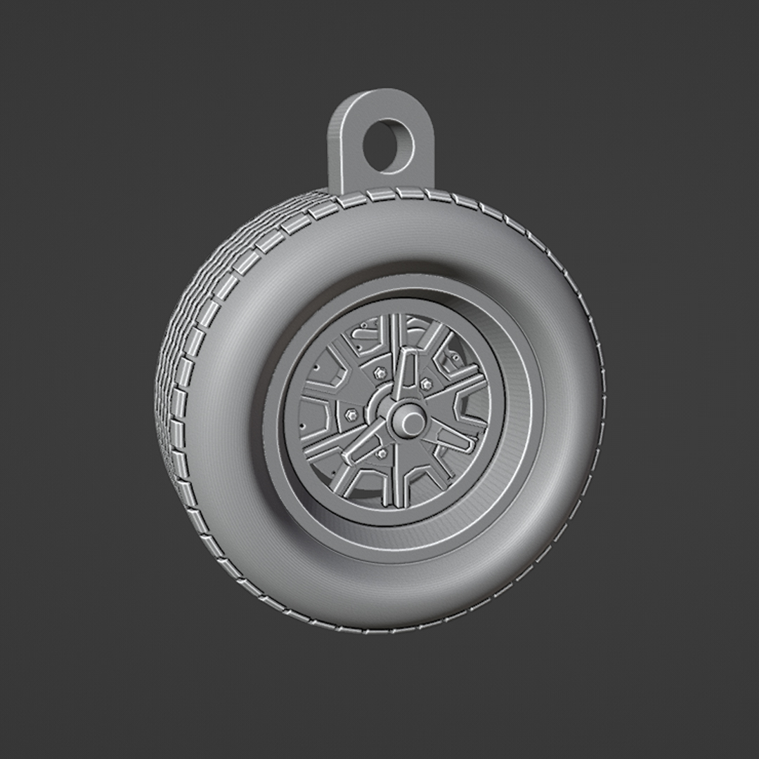 KEYCHAIN SHELBY COBRA 427 WHEEL by Juanlu3d | Download free STL model ...