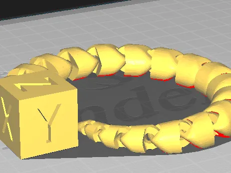 Articulated xyz cube snake