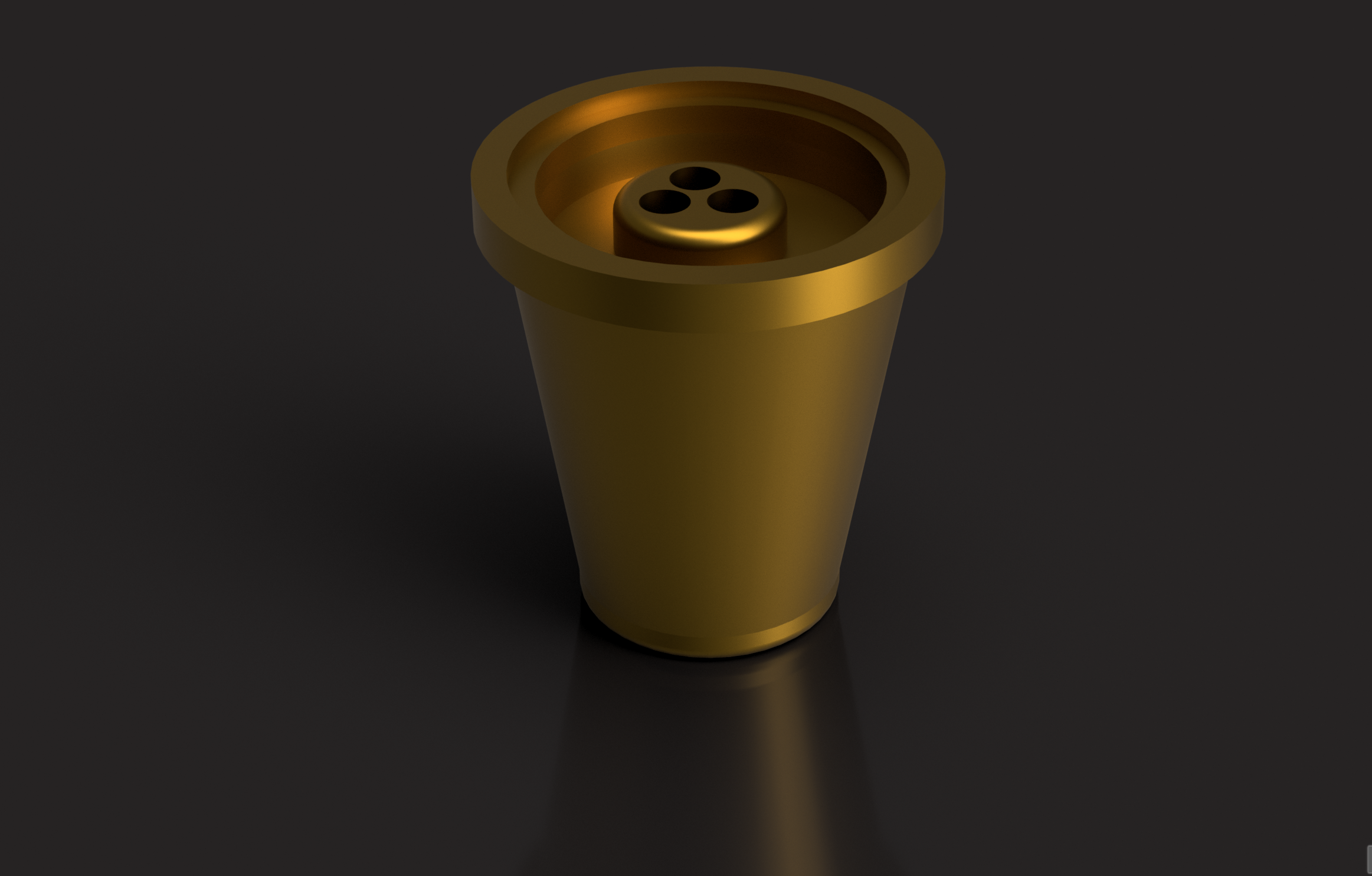 Miniatura 3 do modelo 3D Simple flower pot