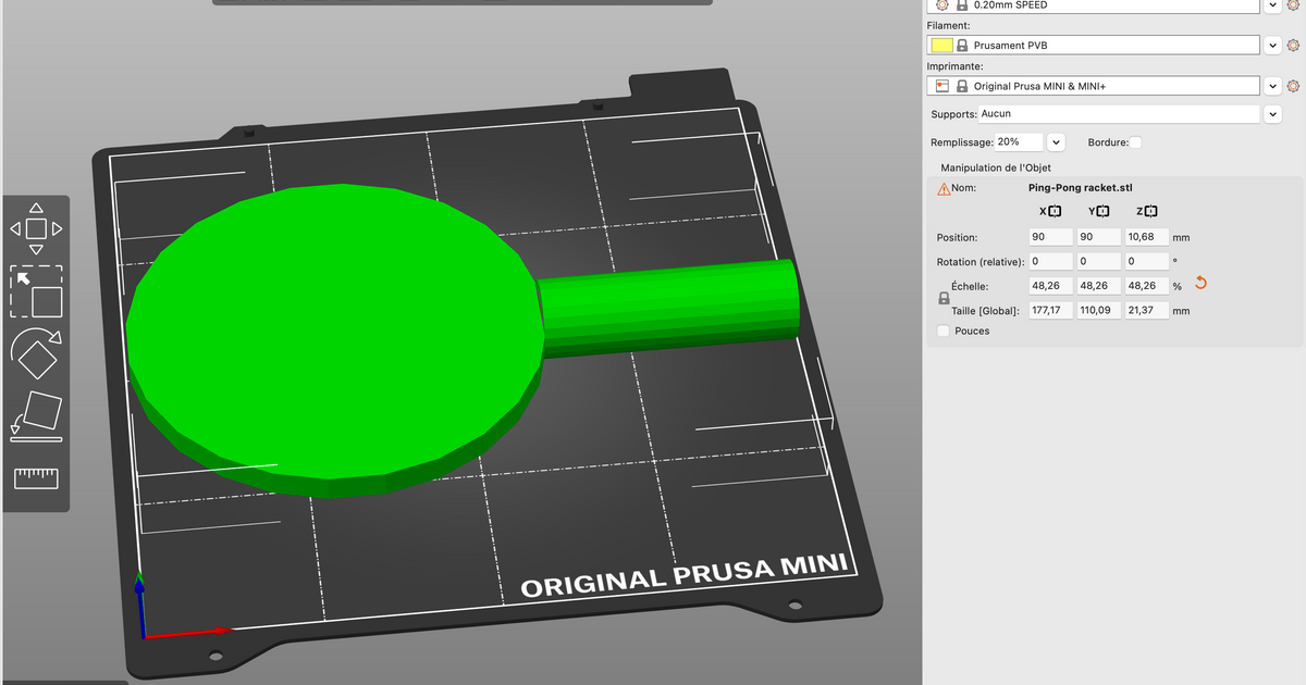 Table tennis racket by 3DCalanque Download free STL model