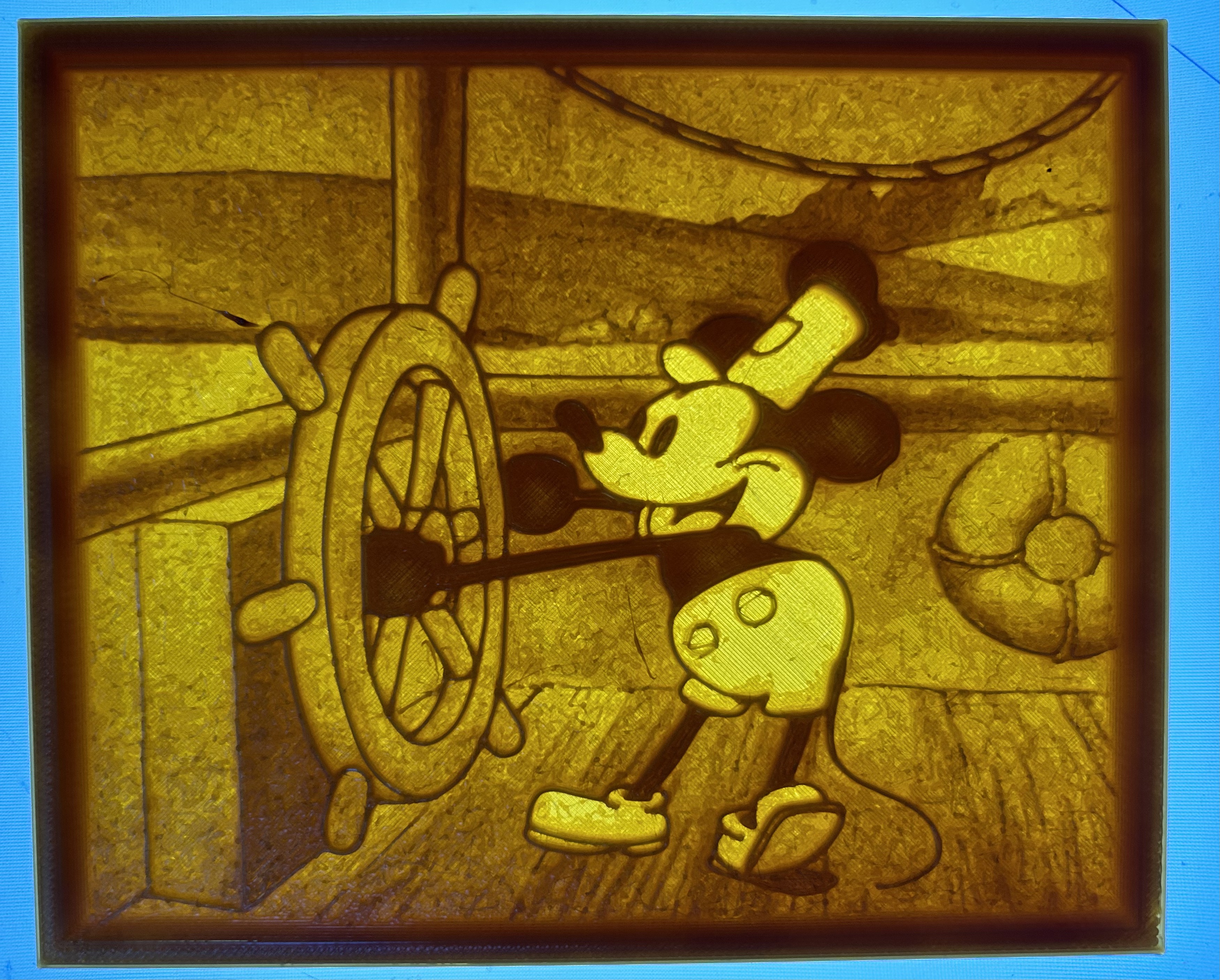 Mickey Mouse Public Domain Image Lithophane