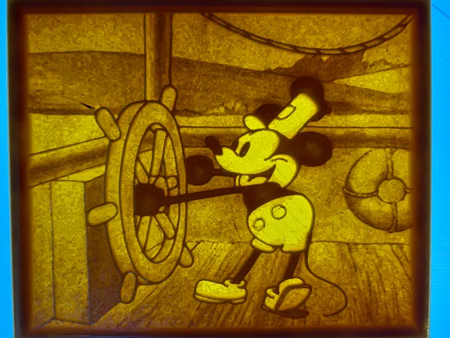 Mickey Mouse Public Domain Image Lithophane