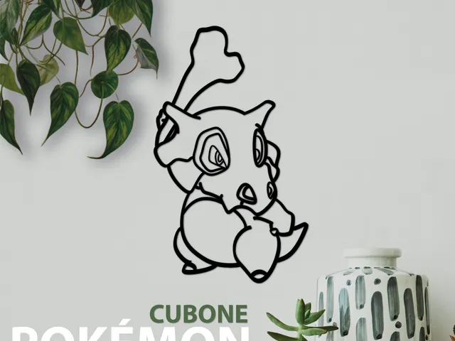 Pokemon Cubone Wall Art