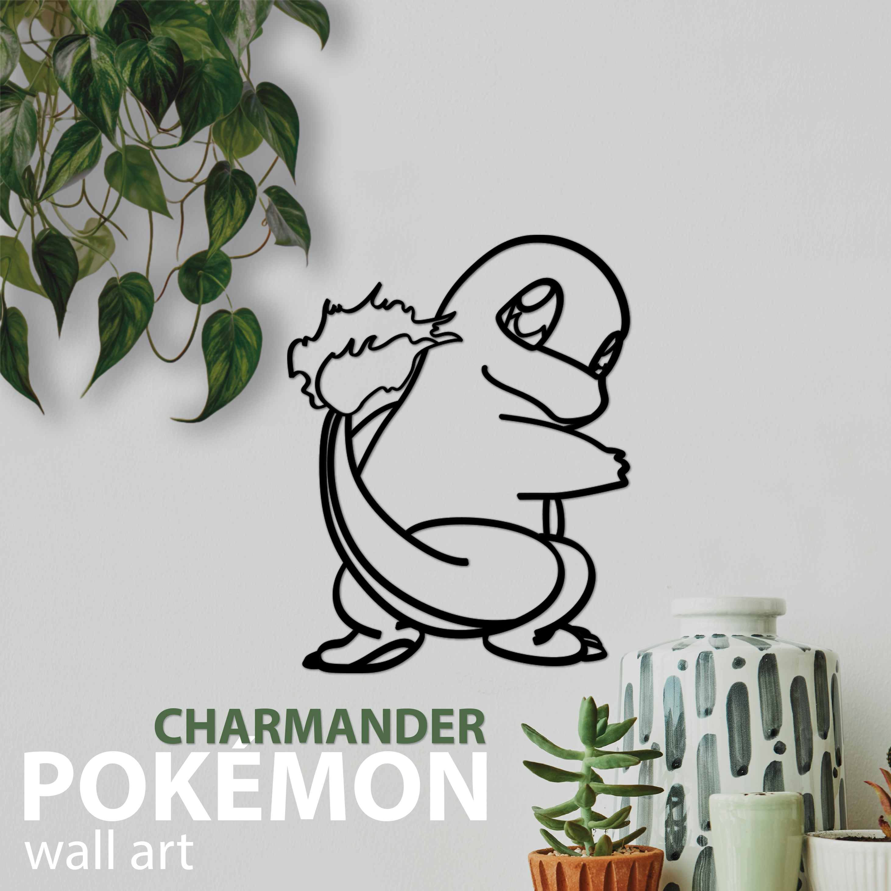 Pokemon Charmander Wall Art decor