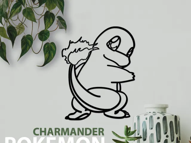 Pokemon Charmander Wall Art decor