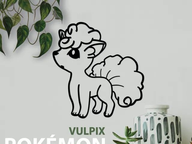Pokemon Vulpix Wall Art Decoration