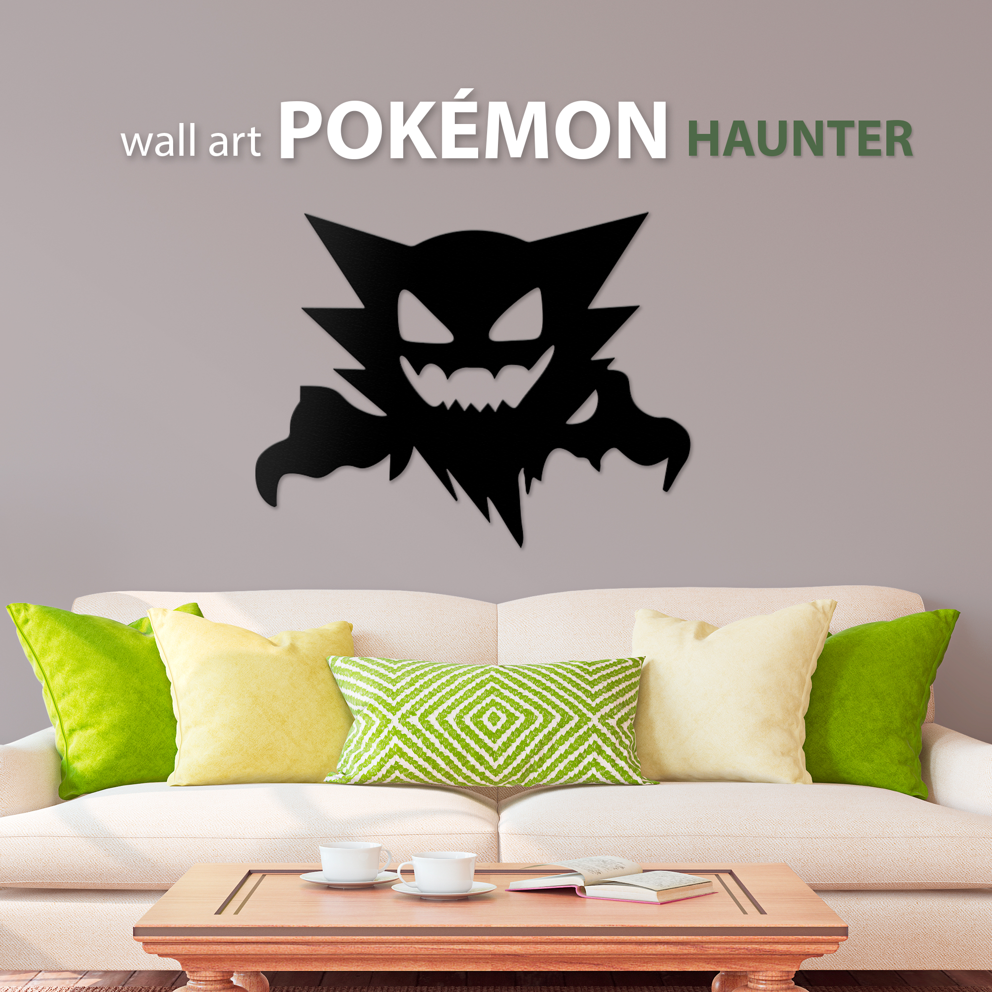 Pokemon Haunter Wall Art Decoration