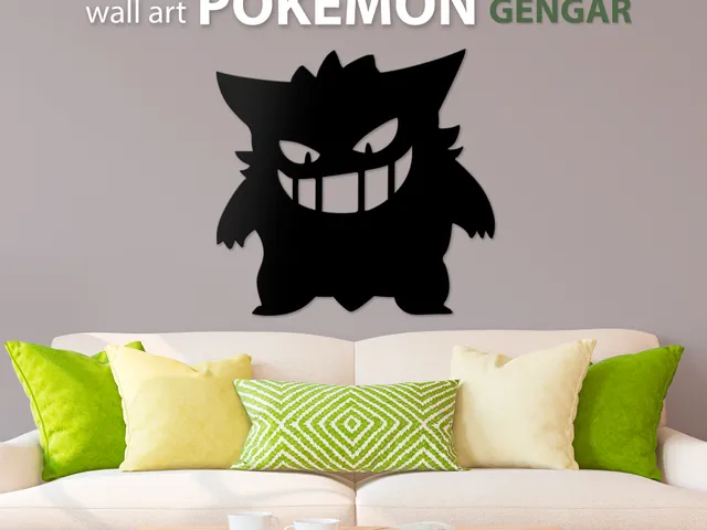 Pokemon Gengar Wall Art Decoration