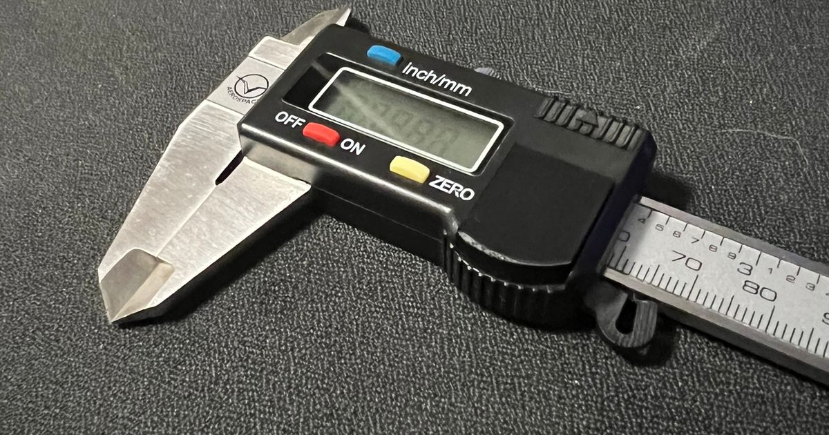 Digital Caliper Battery Cover by Jenstheclown Download free STL model