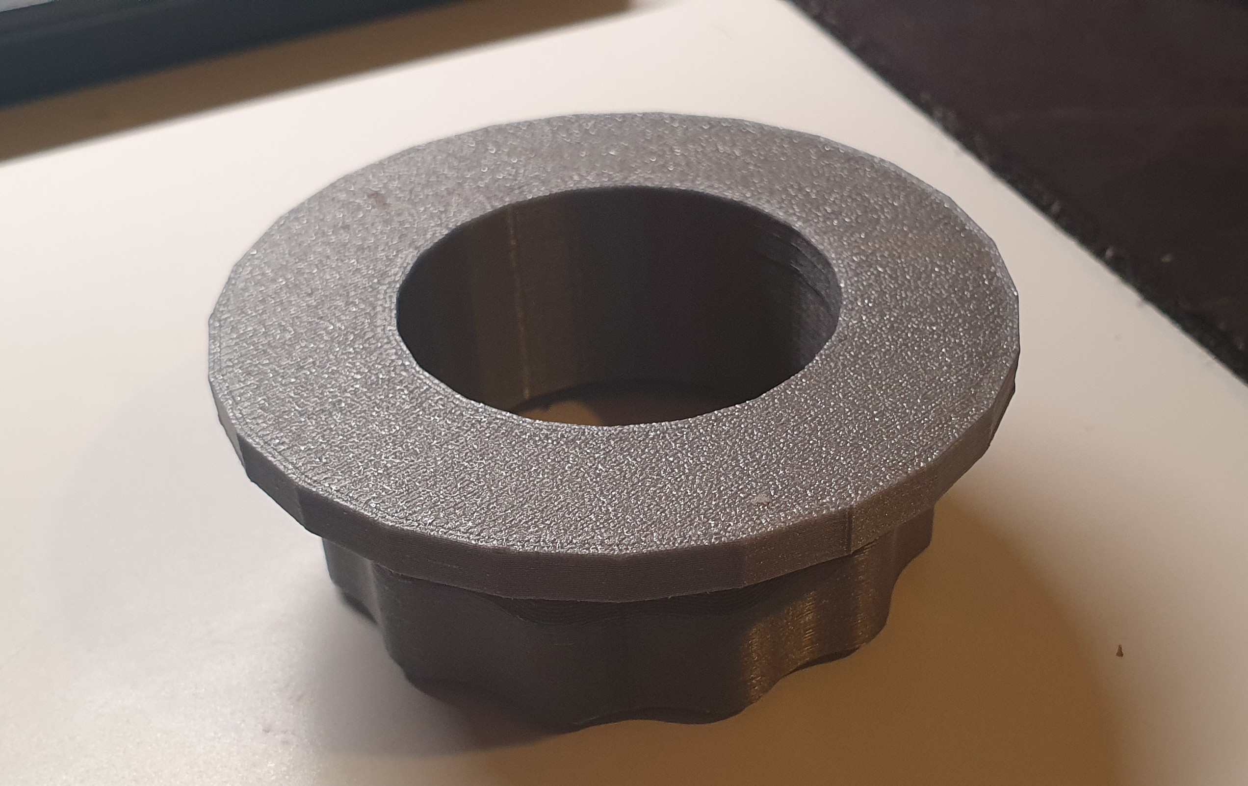 replacement glass table parasol hole insert by Stephen Burden