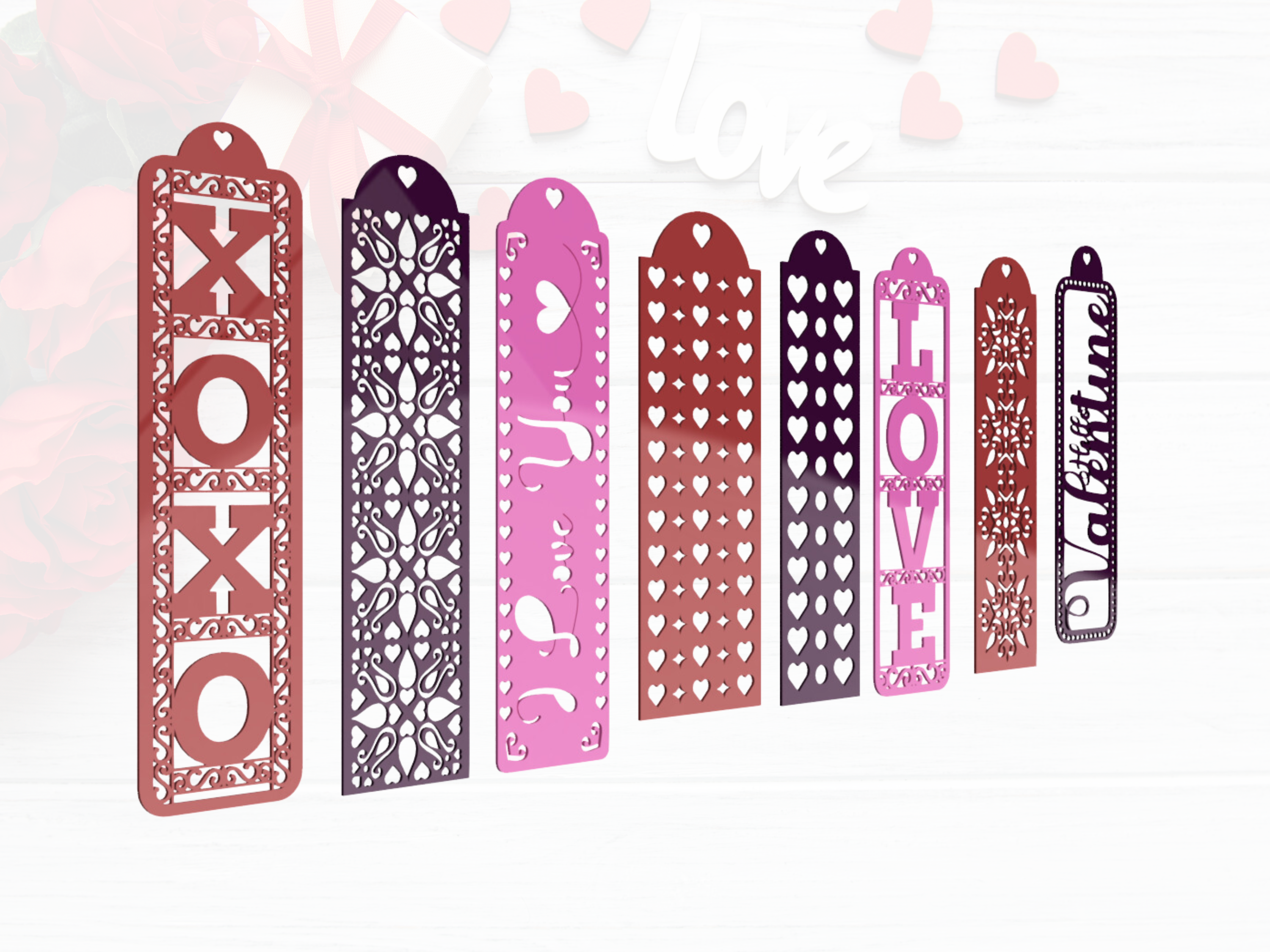 Valentine's Day Bookmark Collection