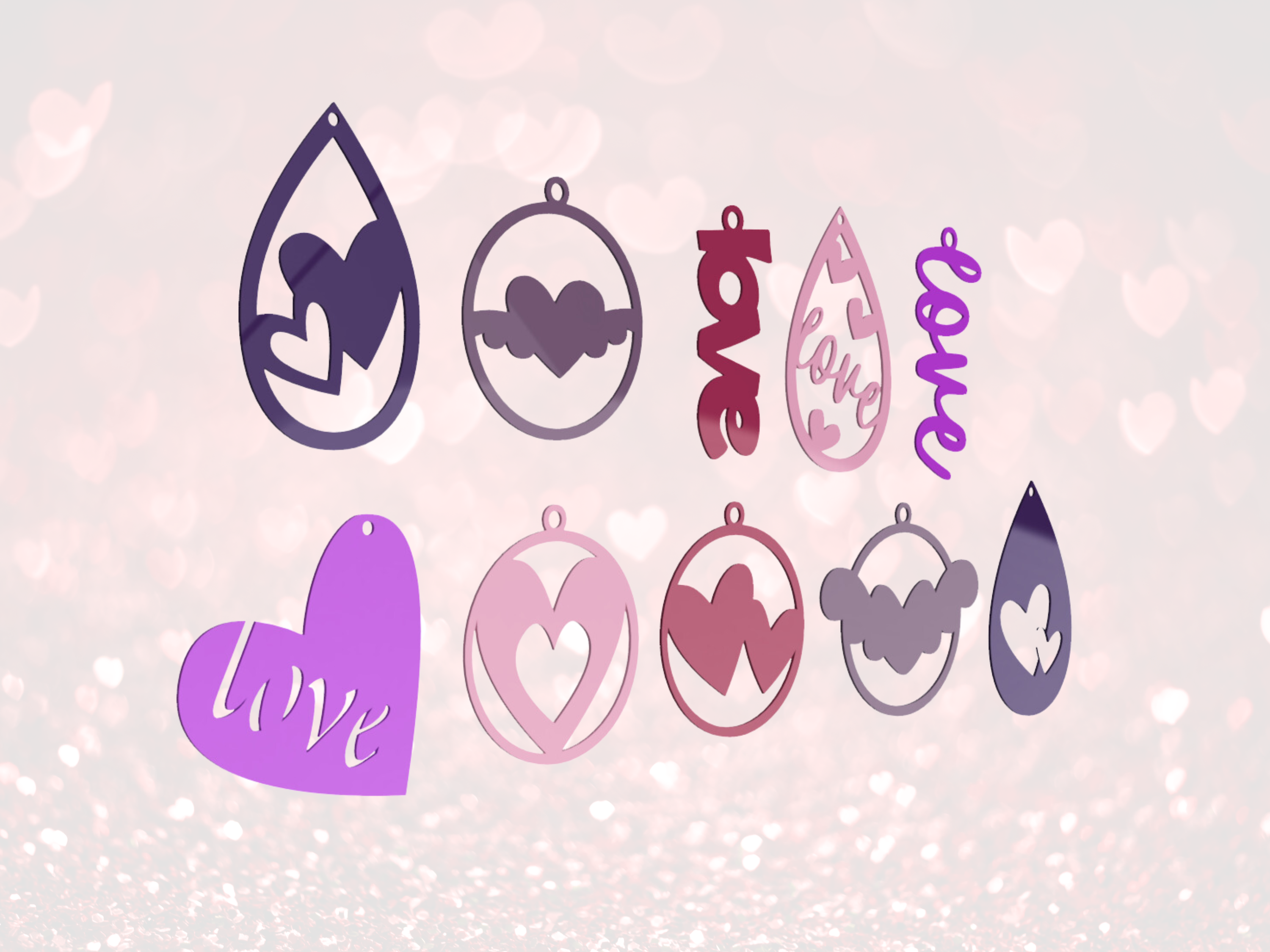 Valentine's Day Earring Collection