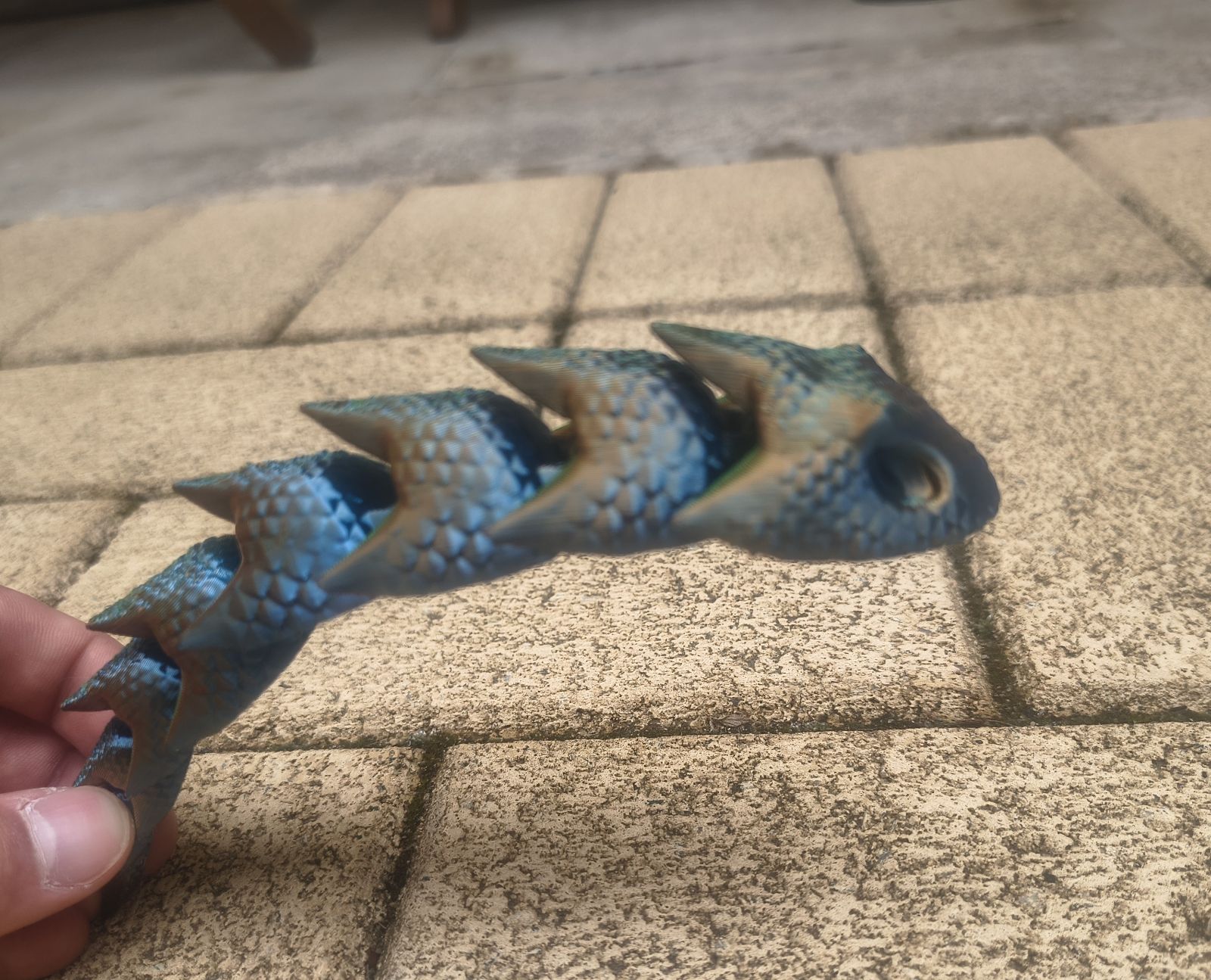 Draqgon Image Articulated Dragon Snake v2 — Free STL | 3DFinder