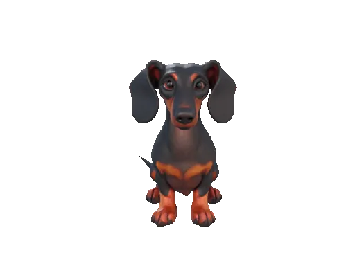 Dachshund Figurine – 3D Printable Sausage Dog Model