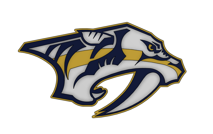 Nashville Predators Logo by SillyGoose | Download free STL model ...