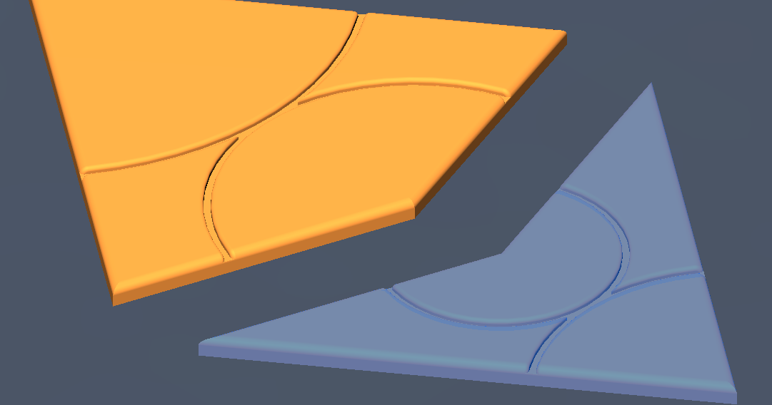 Penrose P2 Tiles Kite and Dart by jattie Download free STL model