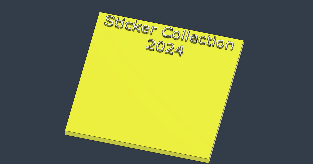 2024 Sticker Collection By Leonard Download Free STL Model   Sticker Collection 2024 