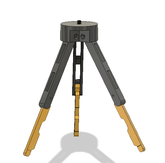 Miniatura 3 do modelo 3D Foldable mini Tripod + adjustable Smartpone mount
