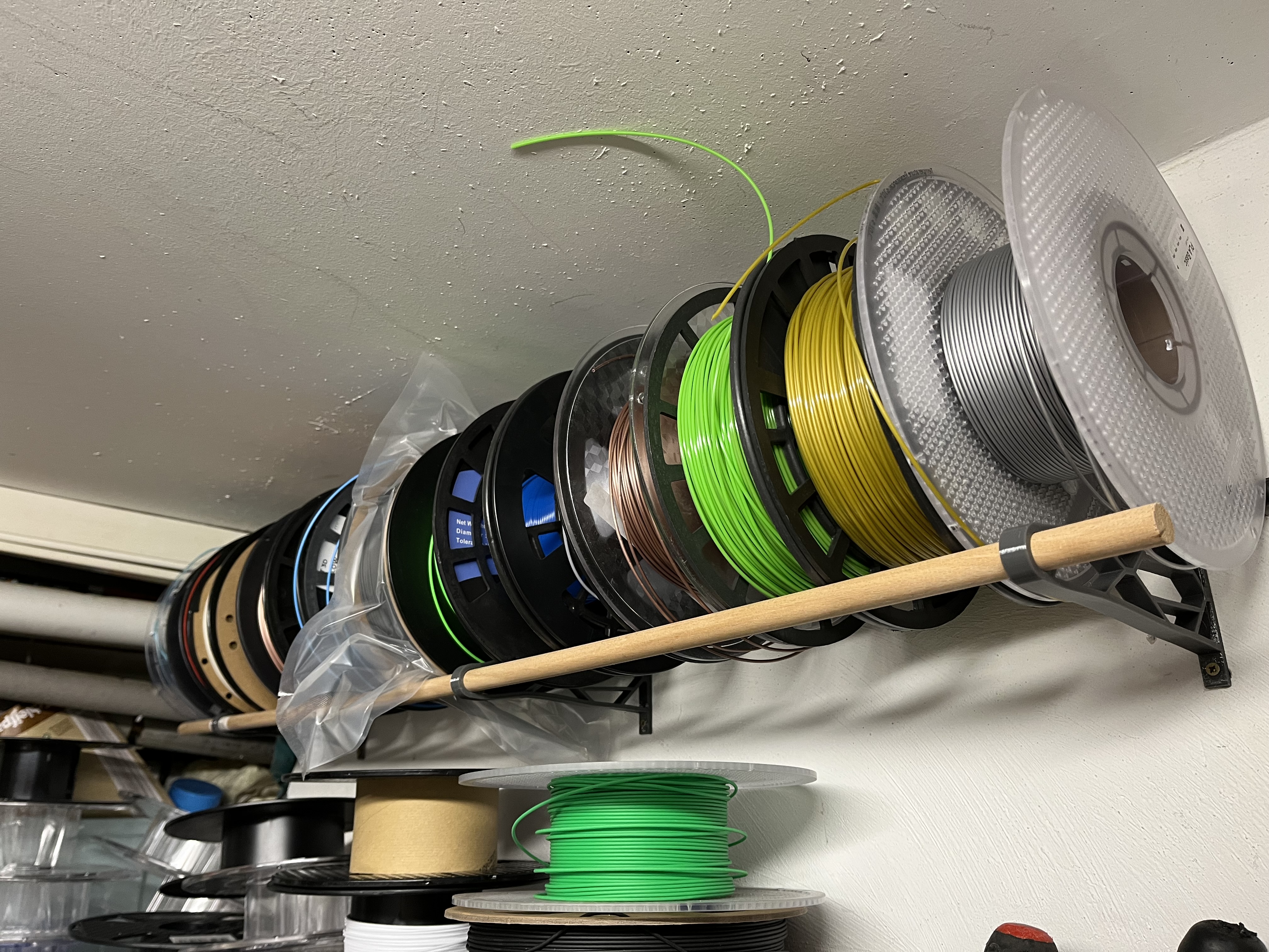 Wandhalter für Filament mit Tedox Holzstab