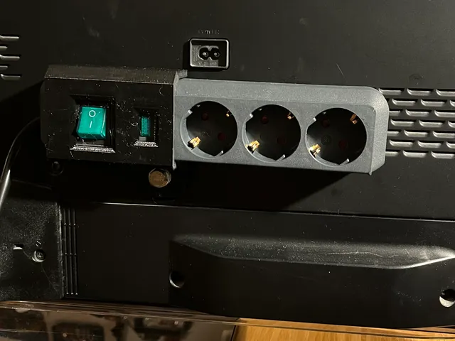 VESA Power Strip Mount for Samsung TV / Samsung-TV-Halterung  für Brennenstuhl Steckdosenleiste