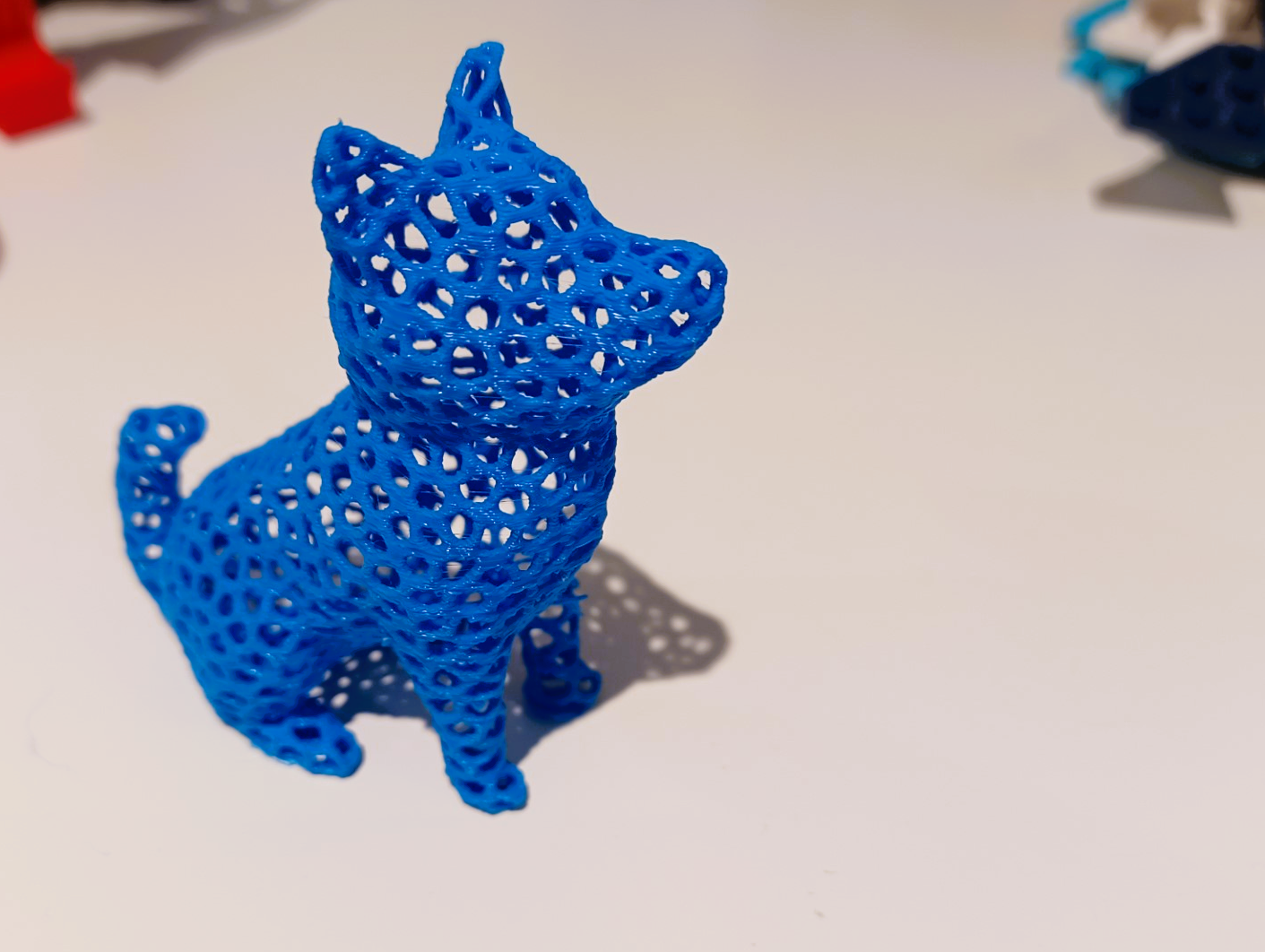 Voronoi low poly cute dog (no support)