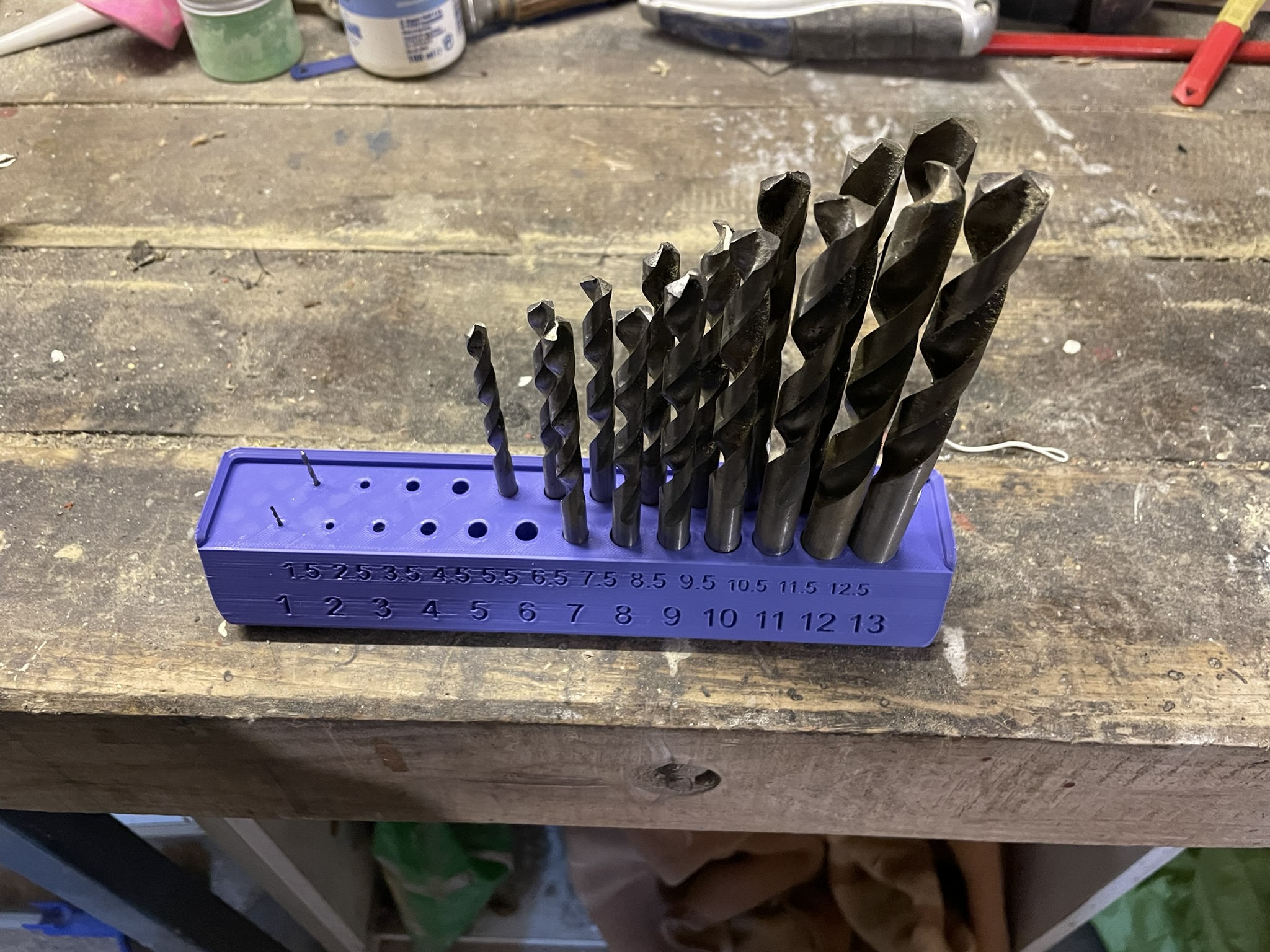 Gridfinity Drill Bit Holder By Wolfgang Sagichnet Download Free Stl