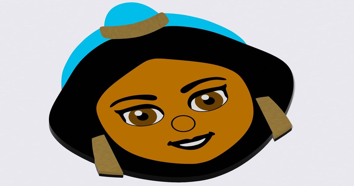 Jasmine (Lego friends) fridge magnet by Ben | Download free STL model | Printables.com