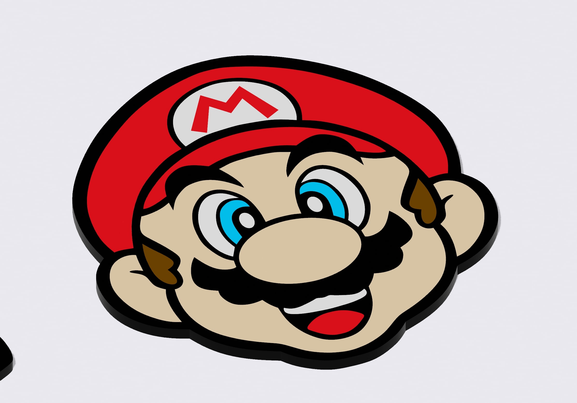 Multi colour Mario fridge magnet
