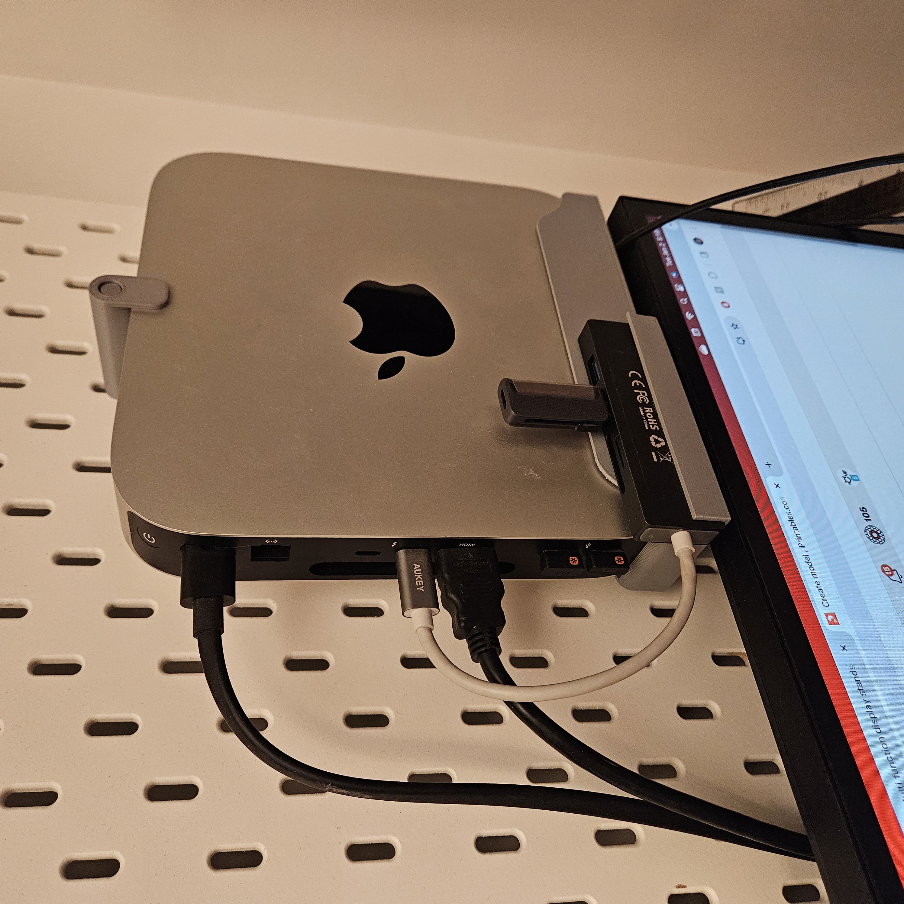 Skadis Mac Mini Holder