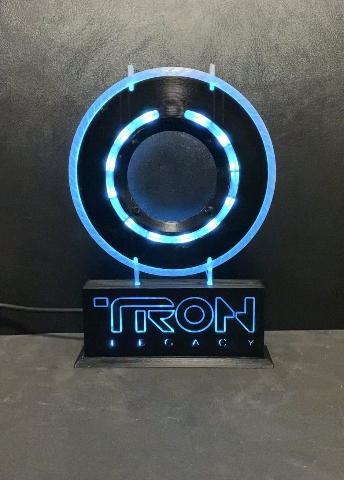 Tron Legacy Disc Display with base (and electronics)
