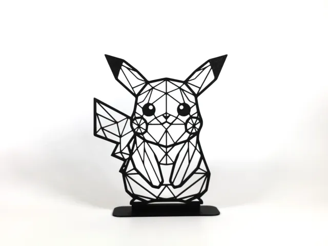 Geometric Low Poly Pikachu