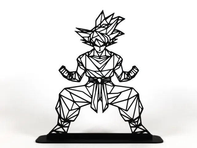 Geometric Low Poly Goku