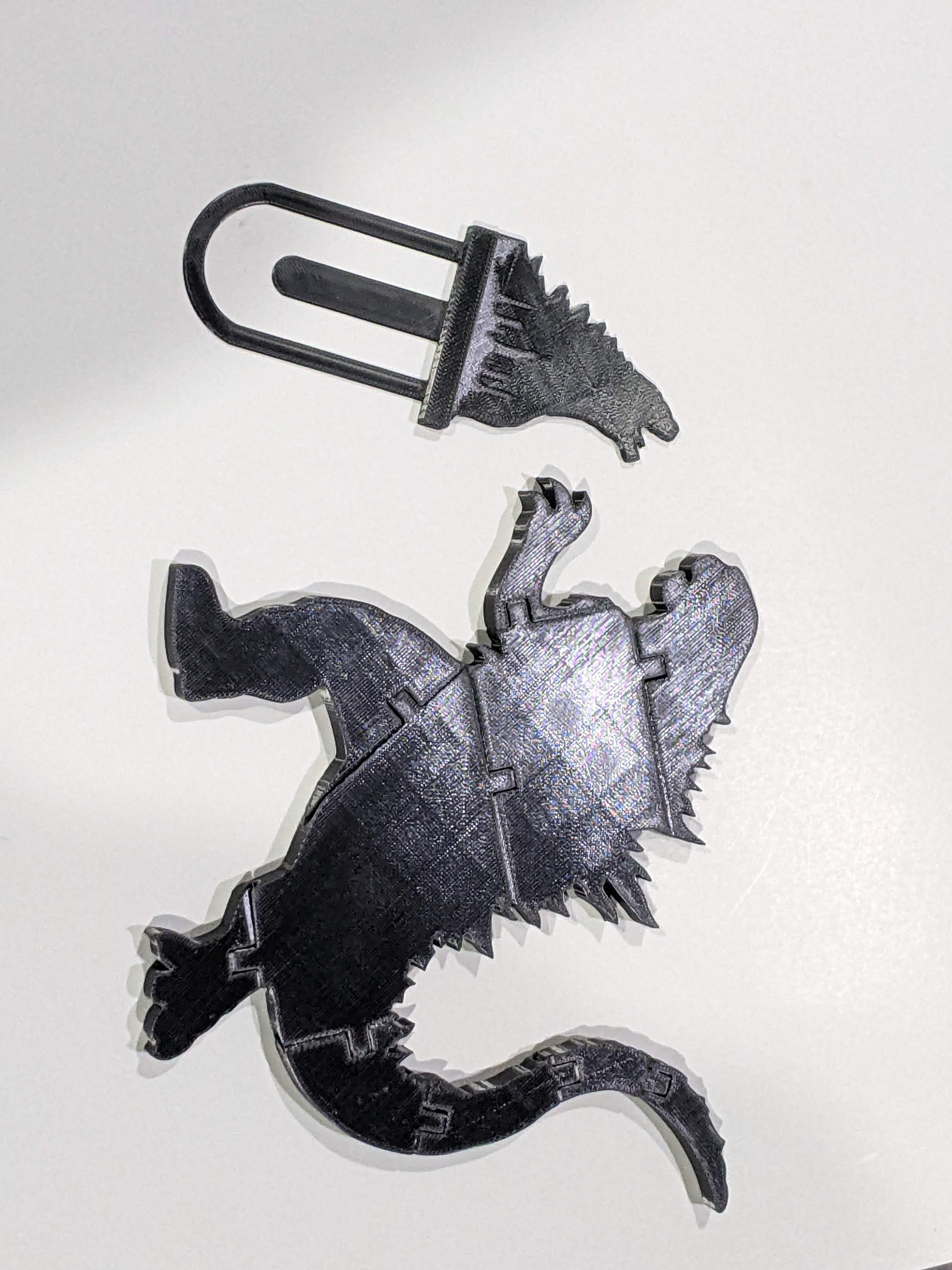 Godzilla bookmark by vulcan | Download free STL model | Printables.com