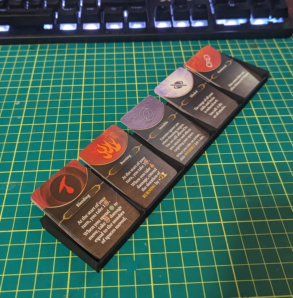 Divinity Board Game Status Effect Card Organizer