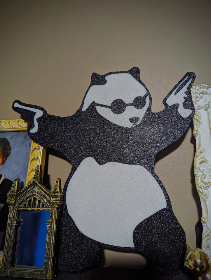 Banksy Panda by Casey Clarke