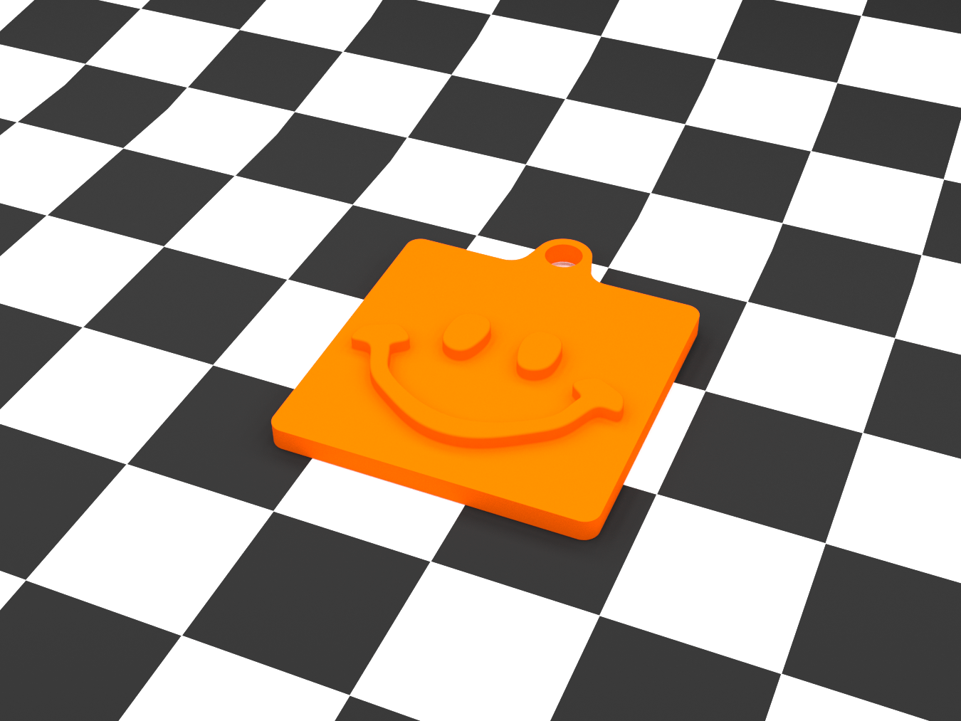 Smile key ring