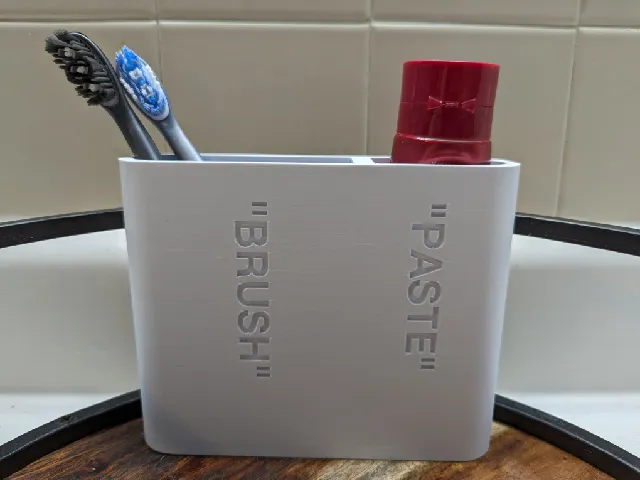 Toothbrush Holder (OFF-WHITE inspired)