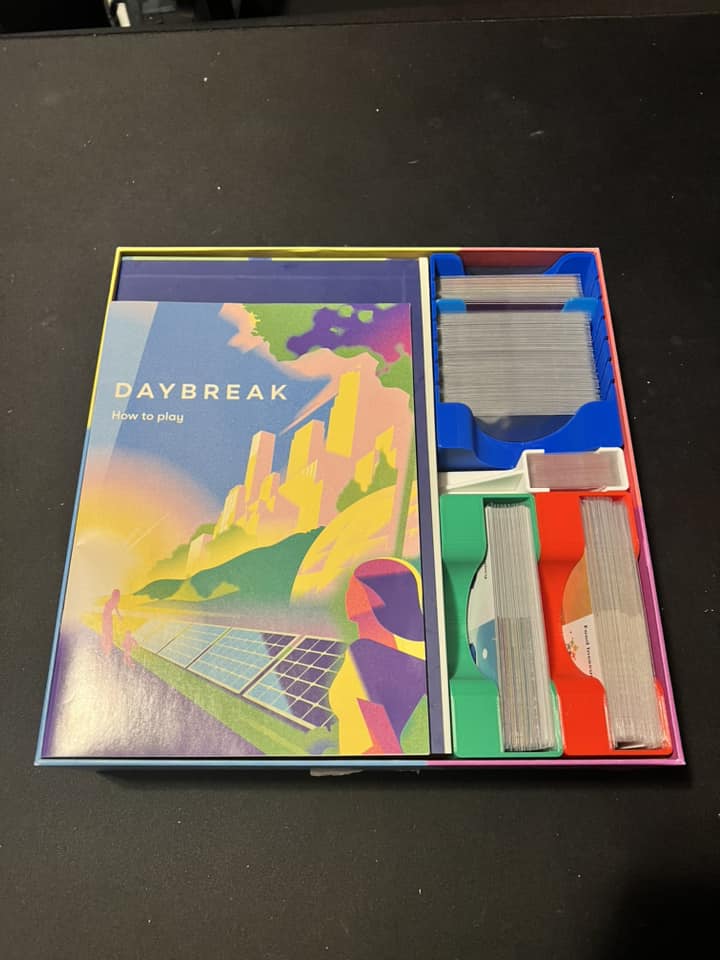 Daybreak Board Game Insert and Organizer - Fixed emissions box by