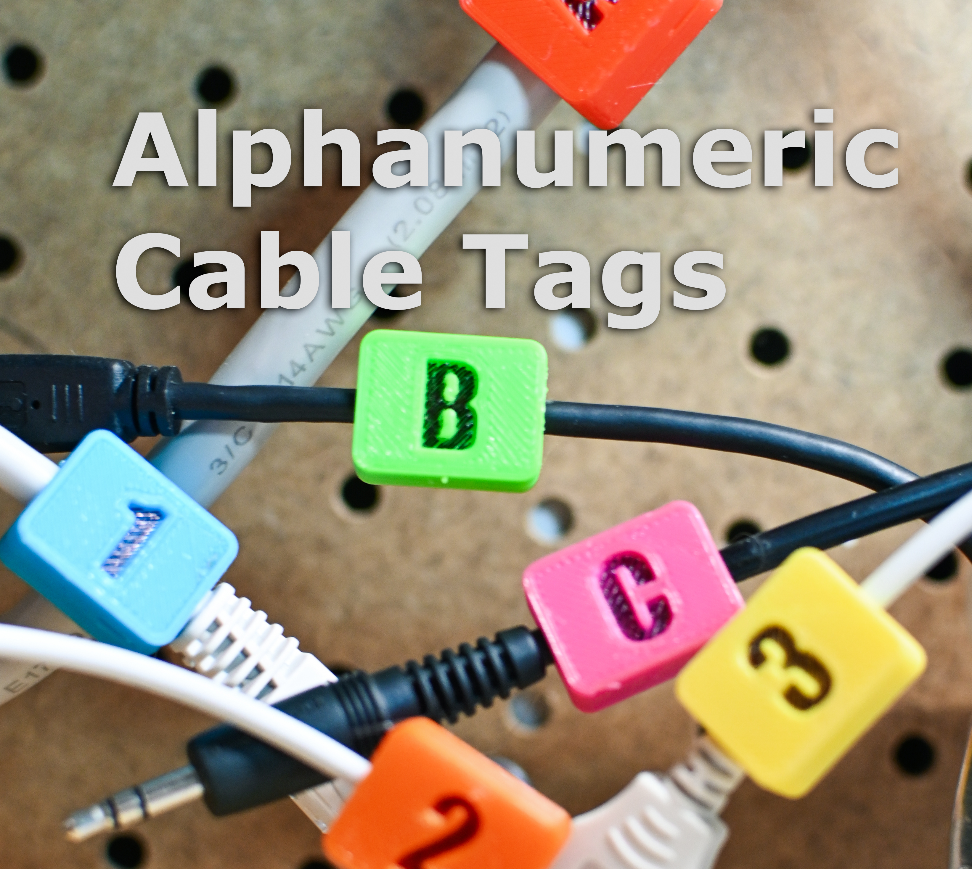 Cable Tags - Lightning, USB, Ethernet, Audio, Power