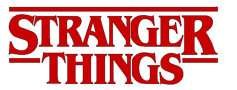 STRANGER THINGS LOGO + NAMES in 3D