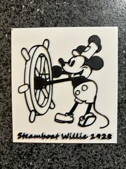 Multicolor Steamboat Willie Magnet by wotfan69 | Download free STL ...