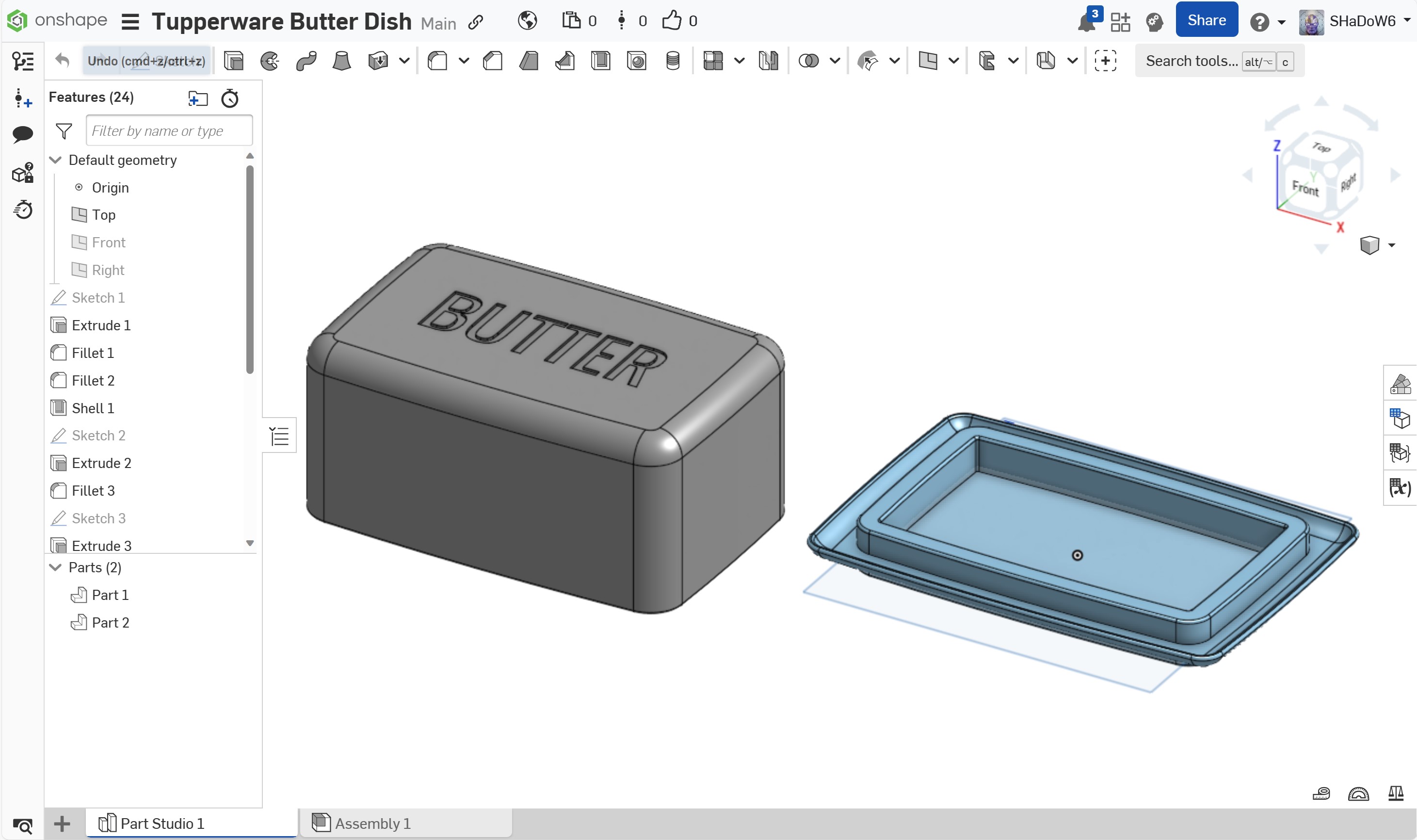 Tupperware Butter Dish by SHaDoW6 | Download free STL model ...