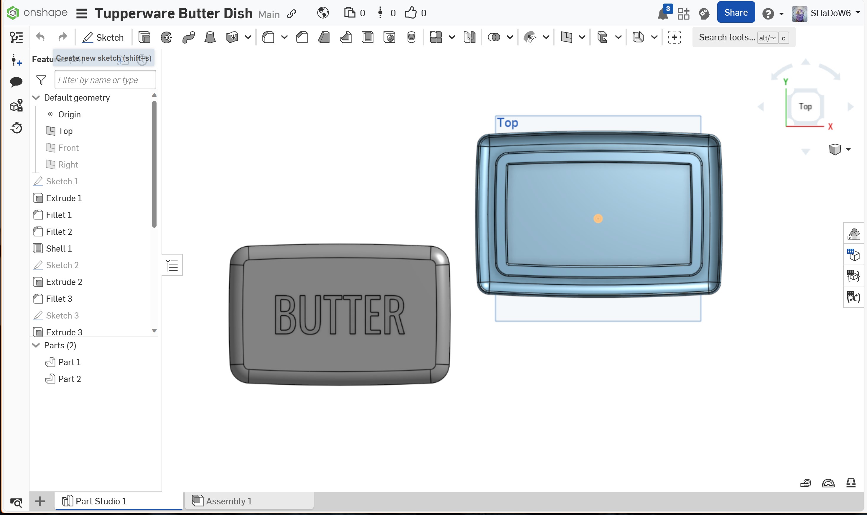 Tupperware Butter Dish by SHaDoW6 | Download free STL model ...