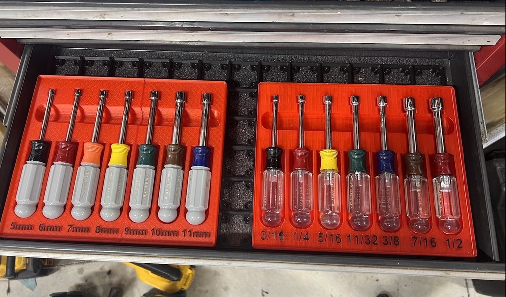 Craftsman Nut Driver Shadow Box Gridfinity by PB1302 Download free