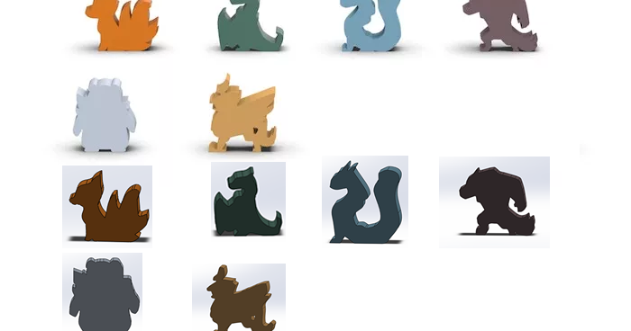 Casting Shadows Meeple Stickers/decals Upgrade Kit Retail Edition And/or  Kickstarter Shadow Meeples Vinyl Meeple Unofficial Product 