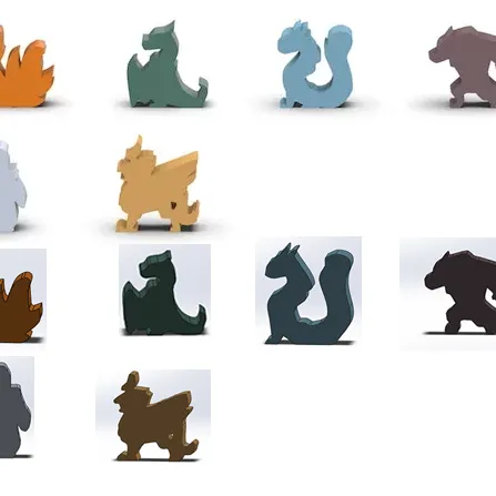 Casting Shadows Kickstarter Shadow Meeple Stickers/decals Upgrade Kit Vinyl  Meeple Unofficial Product 