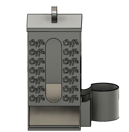 Portacialde Caffè con porta bicchierini e stecchette mer mescolare - Coffee  pod holder by Max, Download free STL model
