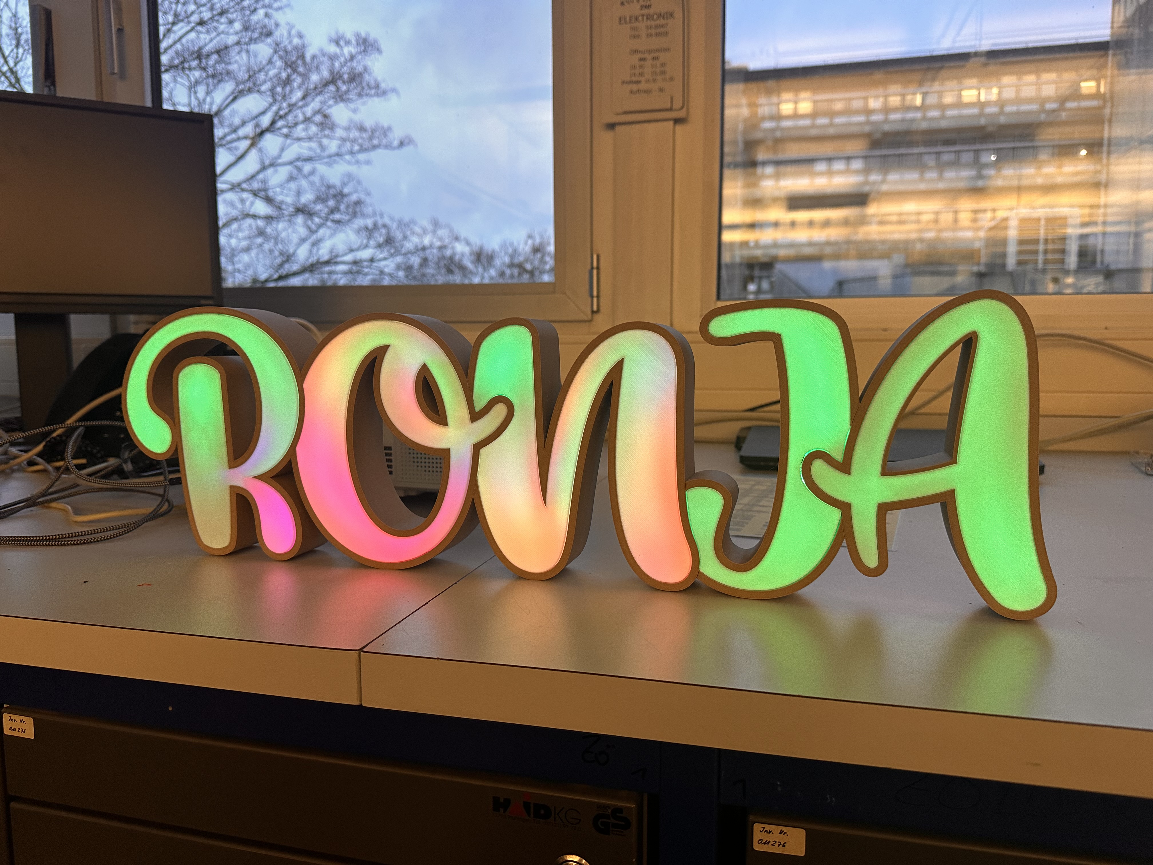 Namenslampe Ronja