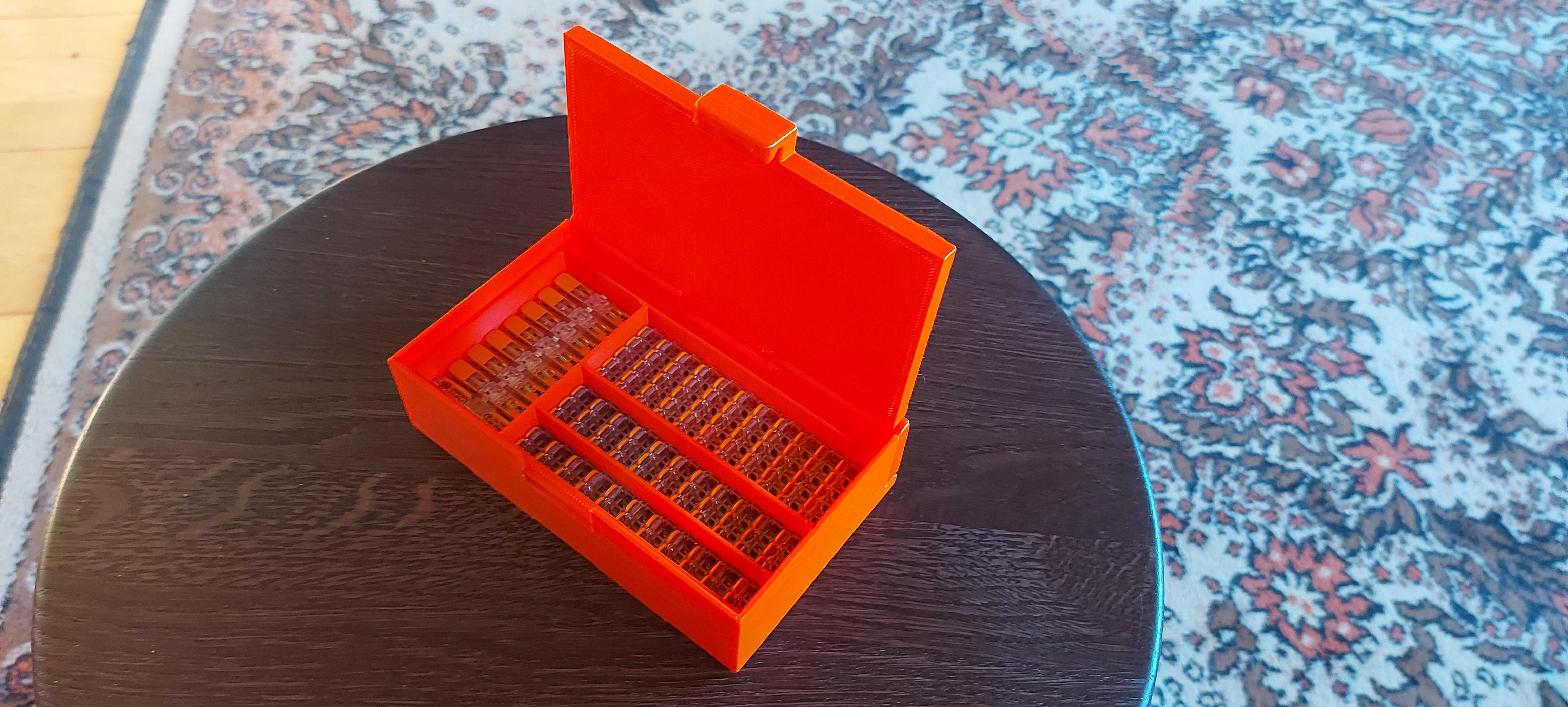 Wago 221 Print-in-place snap storage box.