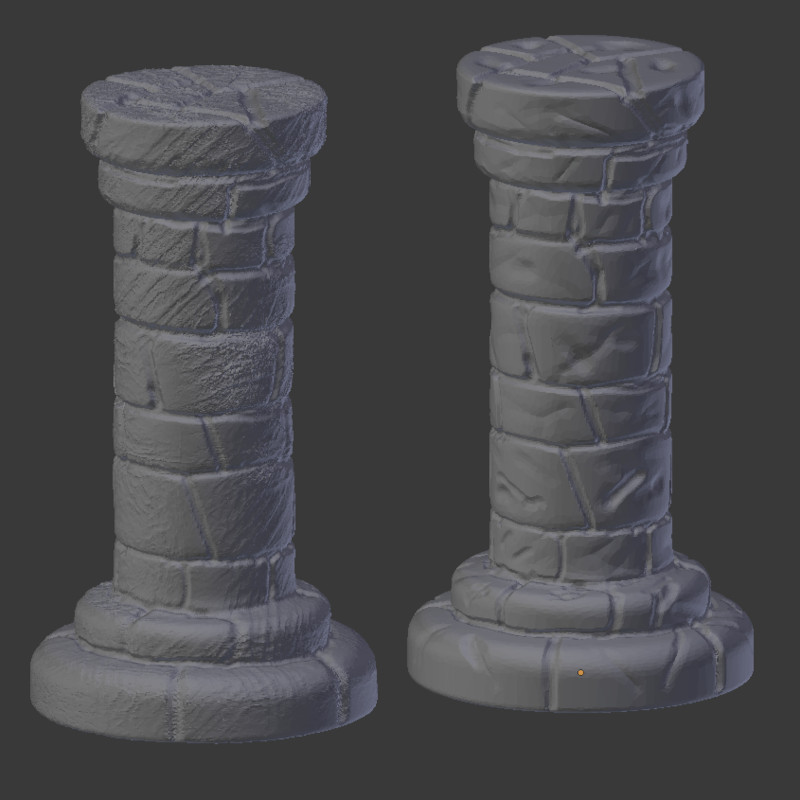 DaD FDM/SLA Pillar Round Suportless